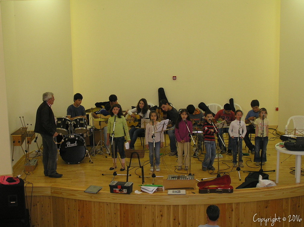 Escola de Música ensaios em Comenda 2008